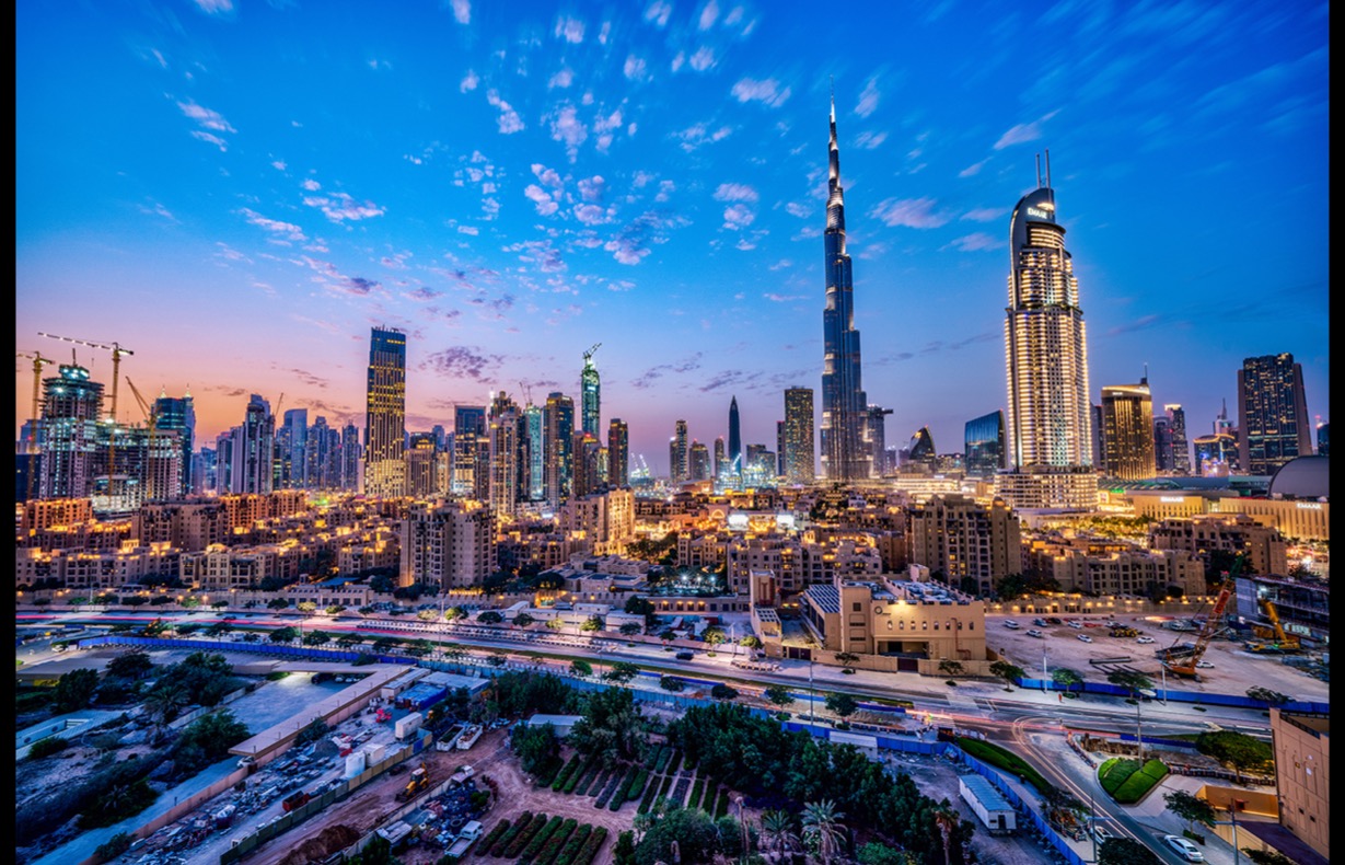 نمای منطقه داون‌تاون دبی