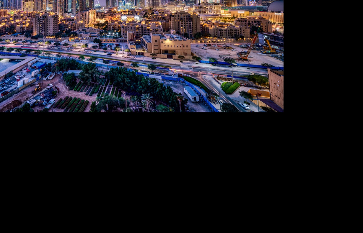 نمای منطقه پالم جمیرا در دبی